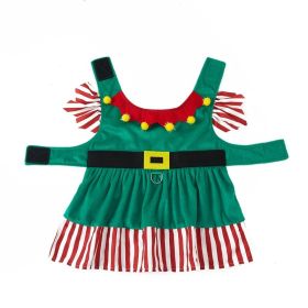 Pet Christmas Clothes Cute Warm Dog Skirt (Option: Green-XXL)