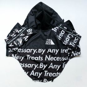 Windproof And Rainproof Dog Clothes Large Dog Raincoat Dog Pet Shell Jacket (Option: Black Bullet Screen-3XL)